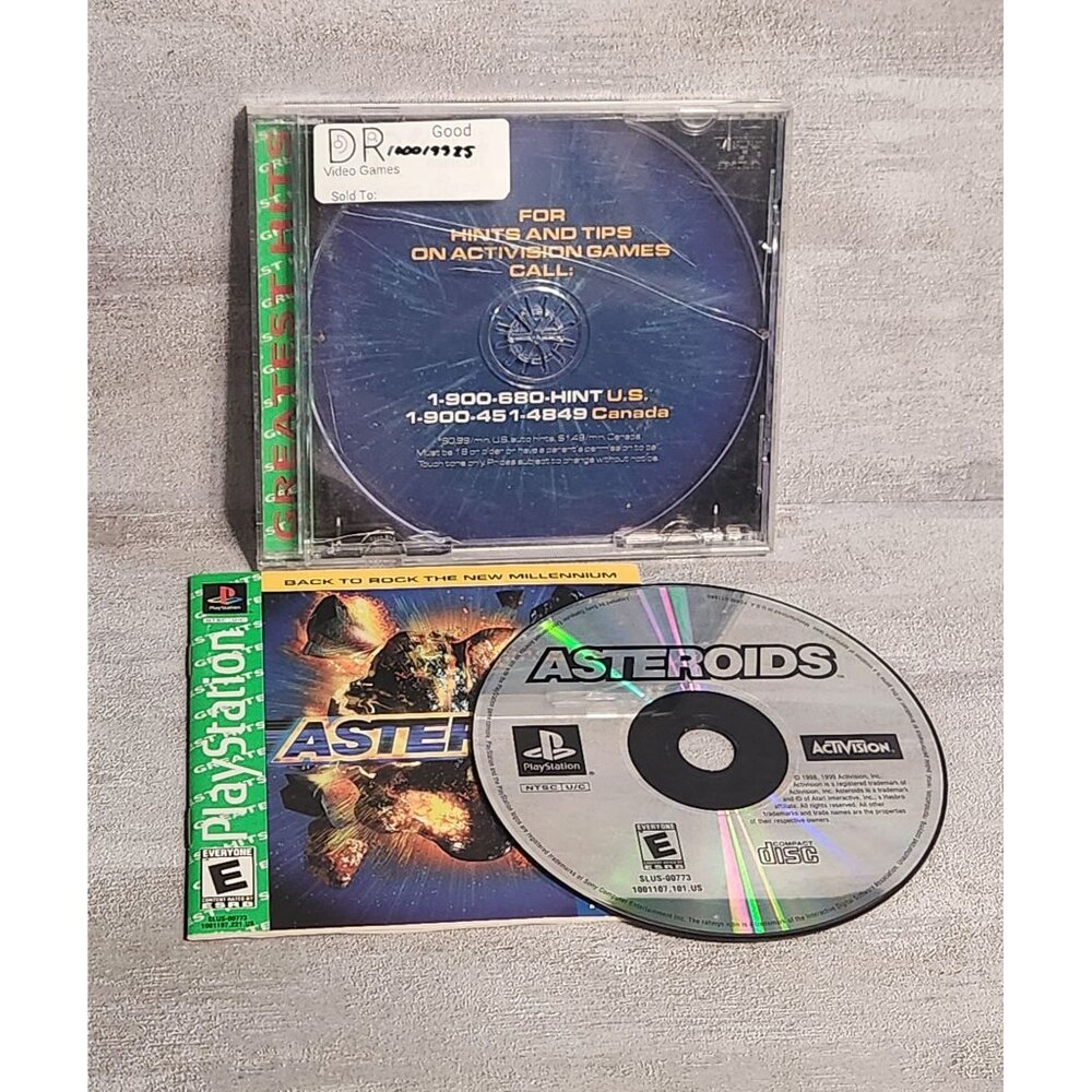 Greatest Hits Asteroids for PlayStation 1